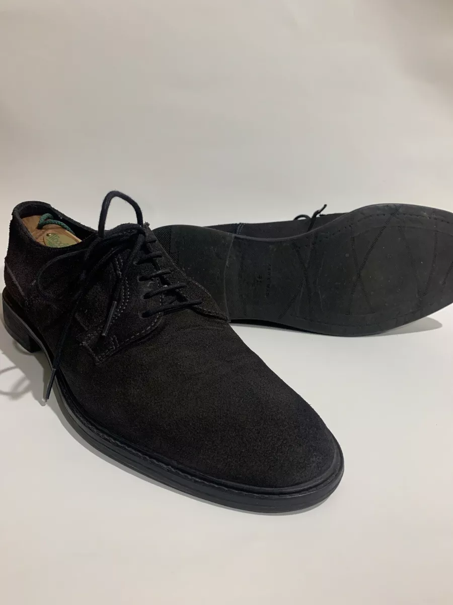 Mens black suede oxford shoes sale
