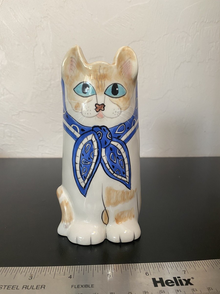 SUSAN PALEY　セラミック　ビンテージ　可愛い　猫　花瓶　フラワーベース SUSAN PALEY セラミック ビンテージ 可愛い 猫 花瓶 フラワーベース