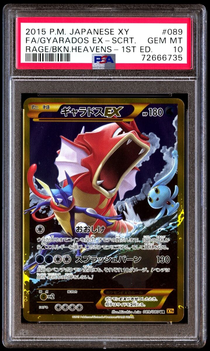 PSA 10 Gem Gyarados EX 089/080 Rage of the Broken Heavens PSA 10 Gem Gyarados EX 089/080 Rage of the Broken Heavens