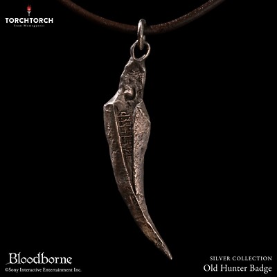 Bloodborne x TORCH TORCH Silver Collection Old Hunter Badge : Regular Size NEW