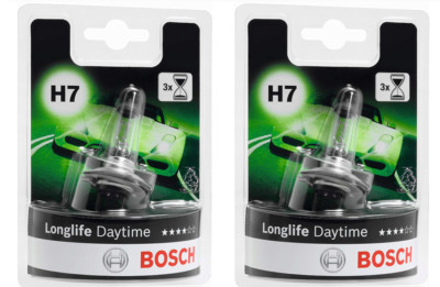 2x H7 12V 55W PX26d BOSCH Longlife Daytime Glühlampe Halogen 1 987 301 057