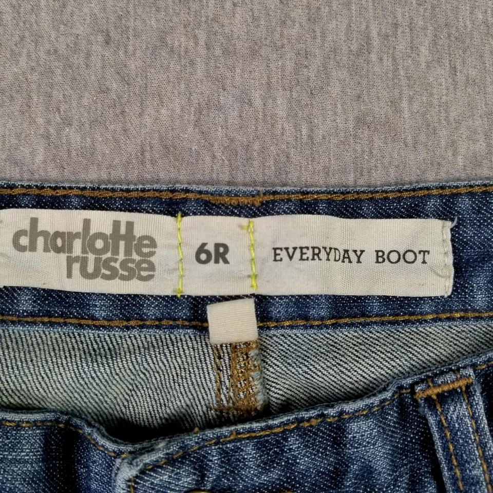 Jeans Charlotte Russe Talla 6 Corte Bota Diario Calidad Denim Retro Años 2000 Foto 4 de 4