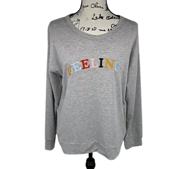 Arya Embroidered Graphic Ribbed Sweater