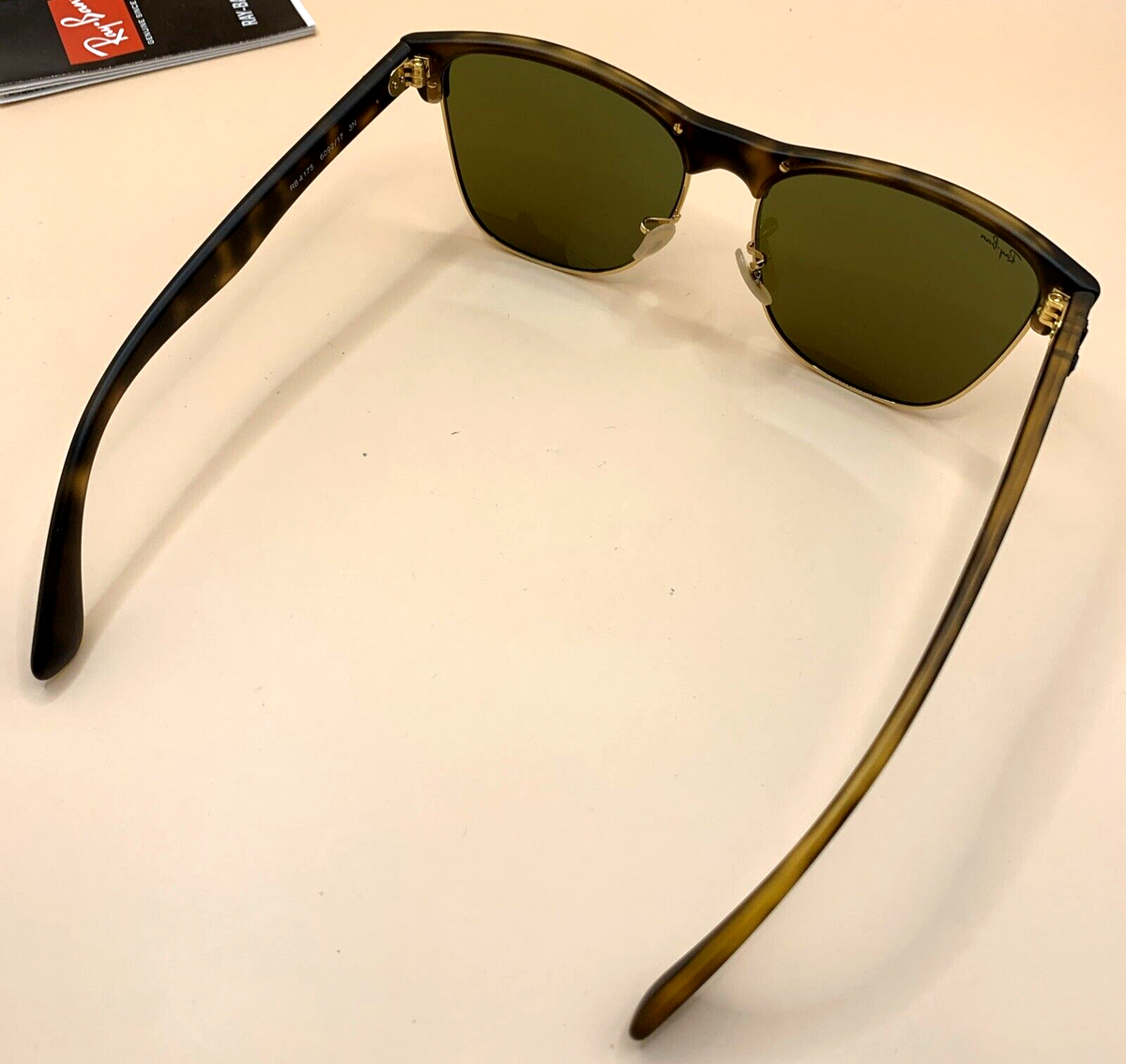 レイバン　ray-ban RB4175 6092/17 3N Ray-Ban RB4175 6092/17 3N Clubmasters Sunglasses Tortoise