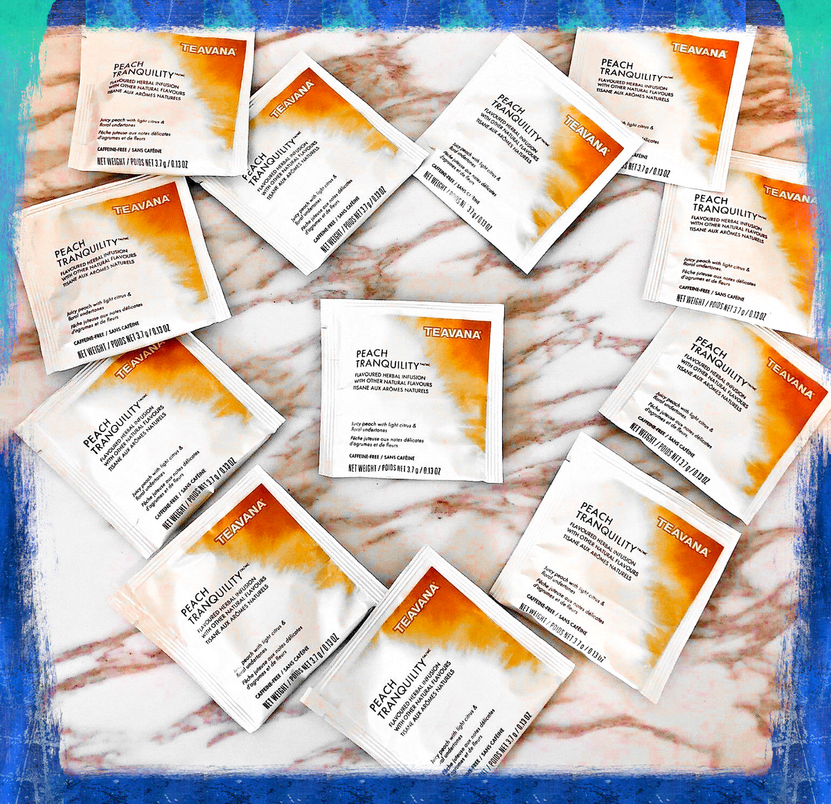 🌈 NEW! RARE 2024 STARBUCKS TEAVANA PEACH TRANQUILITY HERBAL 10