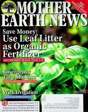 Mother Earth News Magazine August/September Use Leaf Litter as Organic Fertlizer