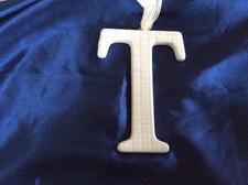 AMSCAN Ceramic Baby Wall Letter T Light Pink Different Designs 449079