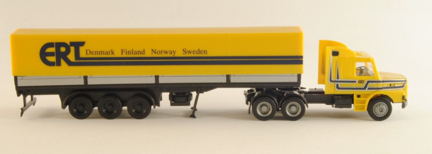 Herpa Truck Scania With Refrigerated Tilt Trailers Ert Mailing H0 187