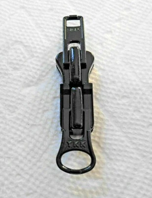 Set of 2 Black #8V heavy duty YKK nesting sliders for 2 Way Vislon zipper