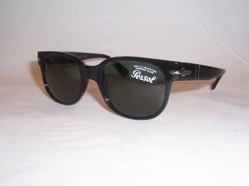 NEU Persol Sonnenbrille PO 3257/S 95/31 SCHWARZ/GRÜN 51 mm ORIGINAL - Bild 3 von 7
