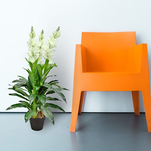 Levkoje Matthiola Kunstpflanze Künstliche Pflanze mit Blüten 100cm Decovego - Bild 5 von 6