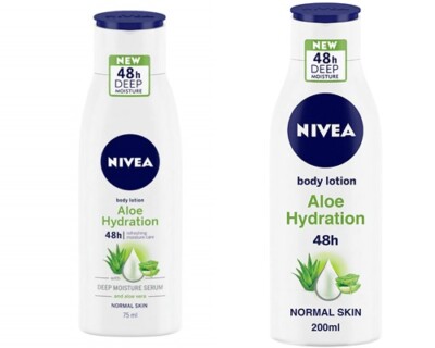NIVEA Aloe Hydration Deep Moisture Serum & Aloe Vera Body Lotion for Normal Skin