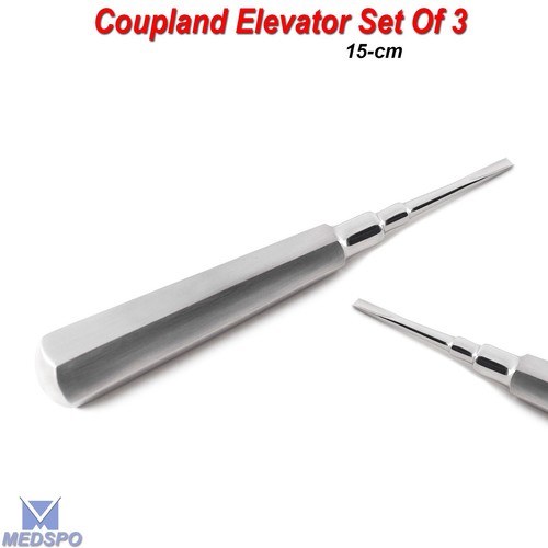 Dental Oral Surgery Root Elevators Kit Coupland Luxation Luxating Elevator Cryer - Picture 4 of 6
