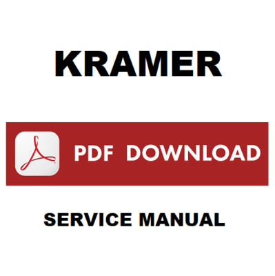 KRAMER WL750 WL850 Wheel Loaders Workshop Service Repair Manual