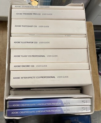 Adobe CS3 PRODUCTION PREMIUM Mac w/Discs, Serial Key and Manuals