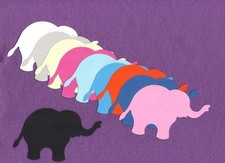ELEPHANT zoo die cuts scrapbook cards
