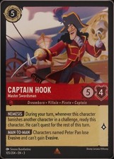 Disney Lorcana - Inklands - Captain Hook - Master Swordsman - Regular