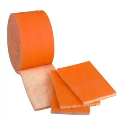 TRIDIM HVAC/Air Filter Media Roll, Orange/White MERV8 Polyester Media 1" x 25" x 12'