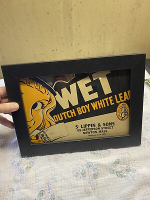 Vintage Original Dutch Boy Wet Paint Sign | eBay