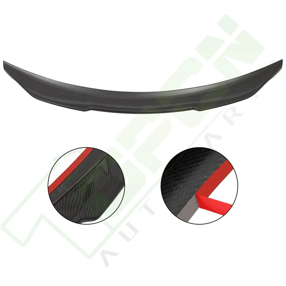 For BMW 14-18 F36 Gran Coupe 428i 435i Rear Trunk Lid Spoiler Boot Wing CF Foto 3 de 4