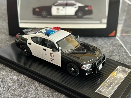 Rollin 1:64 2008 LAPD Charger Police Muscle Model Diecast Metal Car - Picture 4 of 9