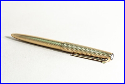MONTBLANC 1846 Ballpoint Pen in Rolled Gold Pin Stripe Design