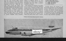  MORTON AIR SERVICES U.K. PART OF BUA 1/21/65 PERSONAL TOUCH ARTICLE HERONS 