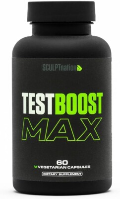 Sculpt Nation by V Shred Test Boost Max Testosterone Supplement for Men 60 count