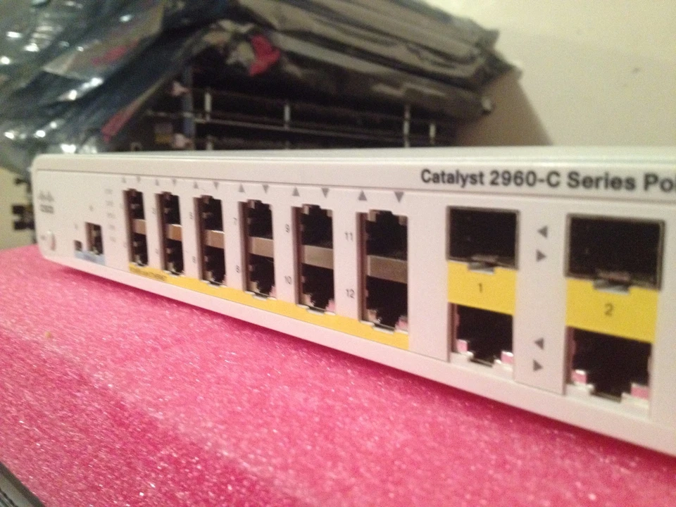 Cisco Catalyst WS-C2960C-12PC-L 12 Ports PoE 10/100 Switch,2 dualpurpose uplinks - Image 2 of 4