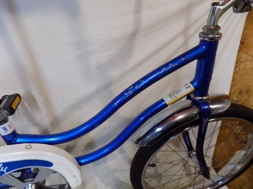 1980 SCHWINN FAIR LADY STINGRAY MUSCLE BIKE BANANA SEAT BLUE VINTAGE SLIK CHIK - Picture 9 of 12