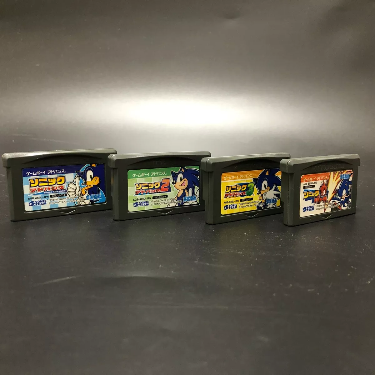 Lot 4 games Game Boy Advance Sonic Advance 1 2 3 Battle set Nintendo GBA  Japan 785138321585