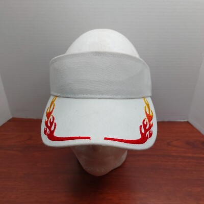 Urban Gear Flames Bill Strap Back Visor Hat Cap