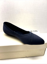 Anne Klein Flex Oceanus Ballet Flat Shoe Navy Fabric Women Sz 6 M New in Box