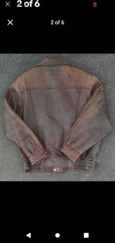 Vintage Wilsons Thinsulate Lined Motorcycle Bomber Aviator Leather Jacket Med - Picture 2 of 6