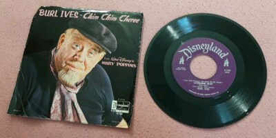Burl Ives 45 Chim Chim Cheree / Lavender Blue Dilly-Dilly Disneyland F-130 PS