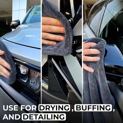 Dialed Drying Towel Dialed Drying Towel1600-GSM,Microfiber Car Wash Drying Towel - Picture 5 of 14