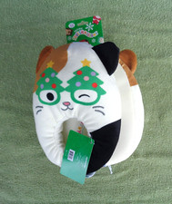 Original Squishmallows Cam the Cat Christmas Theme Kids Slippers- Size 11/12 NWT