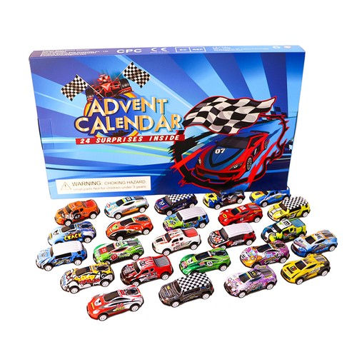 Cars Advent Calendar 2024 Kids Boys Girls Children Vehicles Countdown Christmas