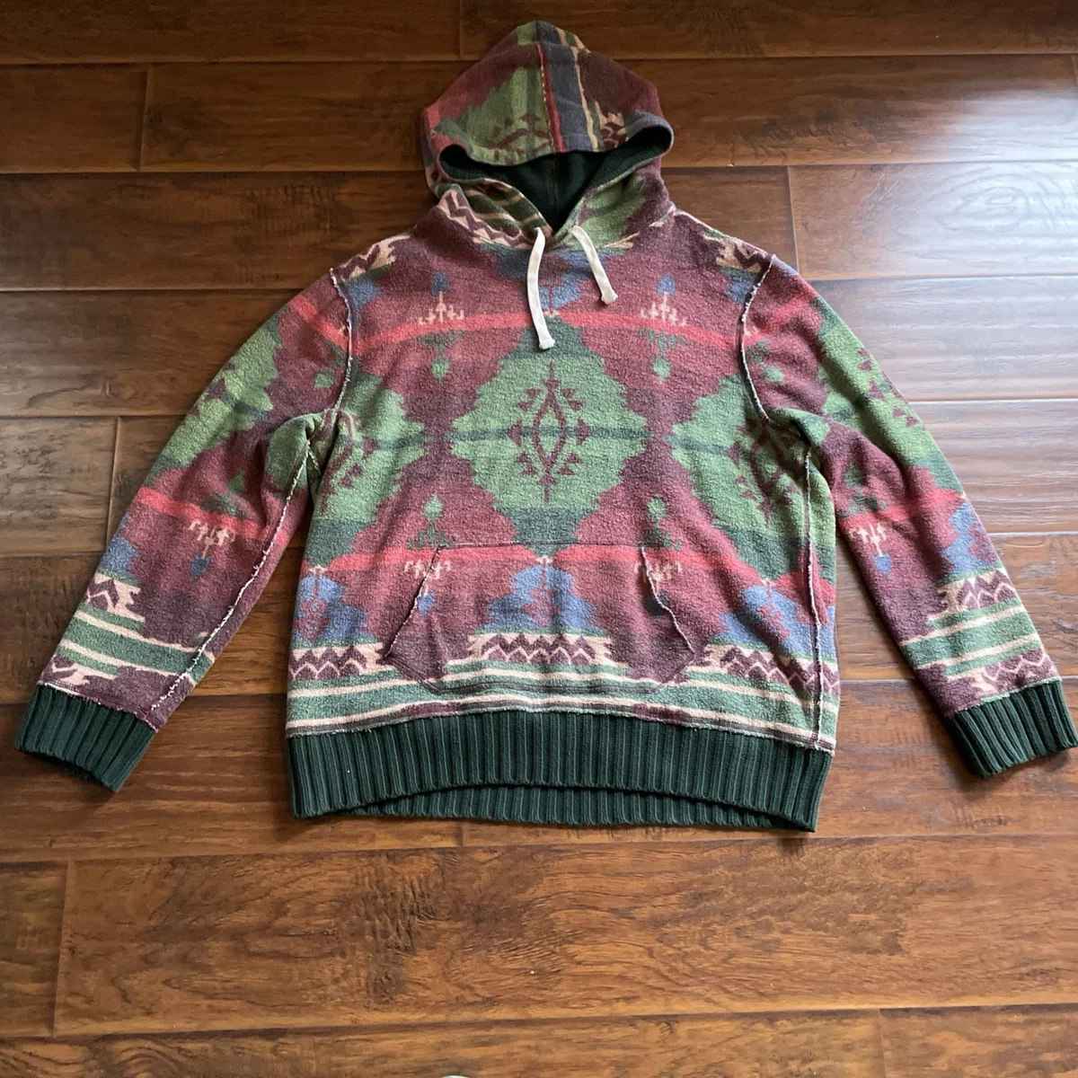 トップス 90s Polo by Ralph Lauren Native Hoodie Vintage Polo Ralph Lauren Aztec Southwest Native Zip Hoodie Size L