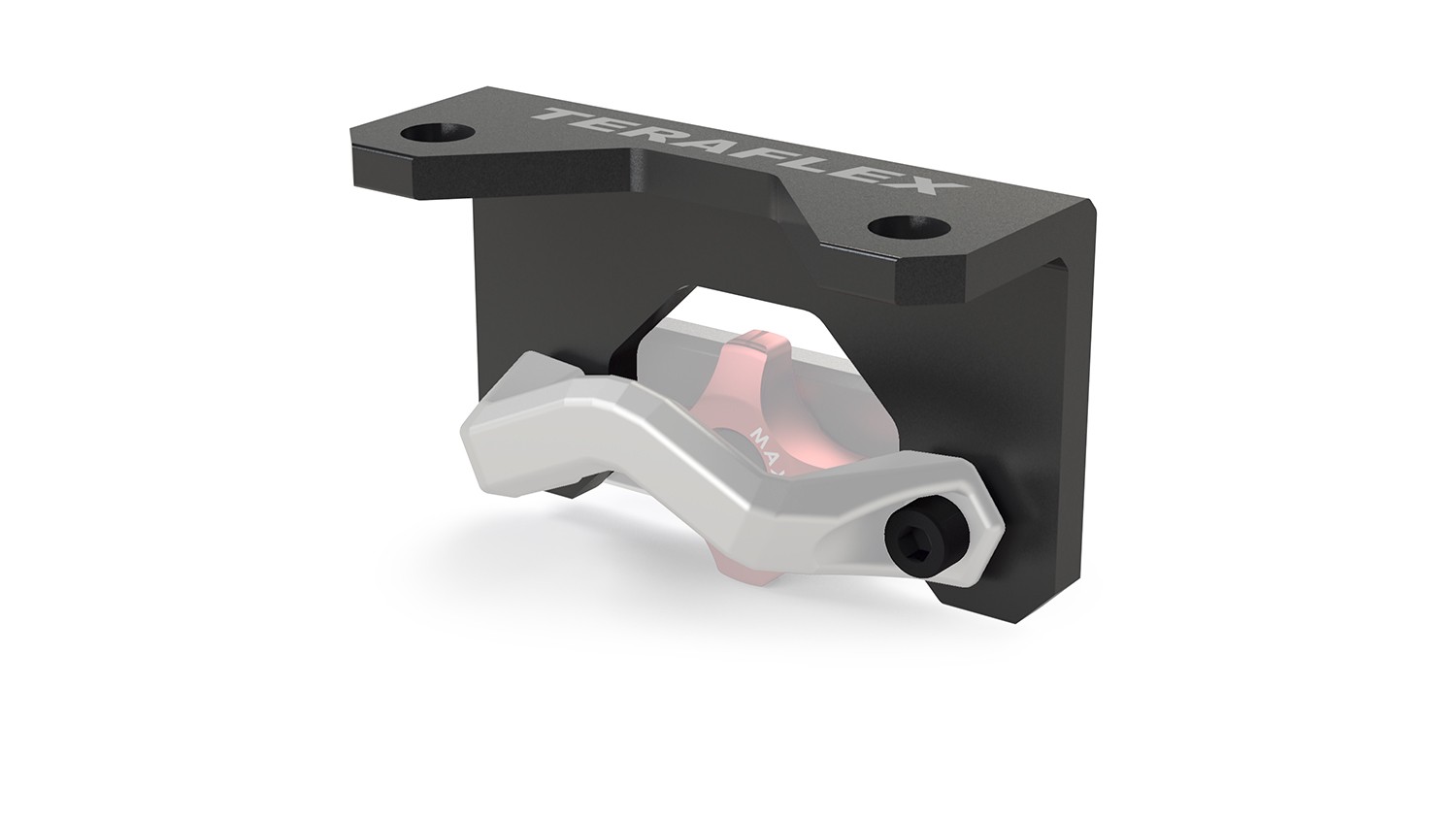 Support d'antenne CB JT Uinta et de drapeau en acier noir pour 4x4