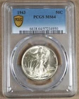 1943 WALKING LIBERTY HALF DOLLAR PCGS MS64 234950