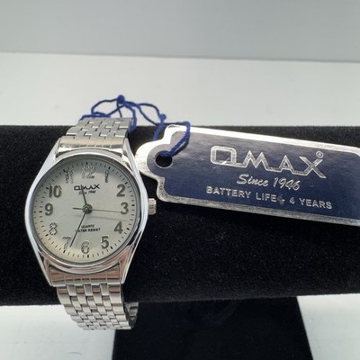 OMAX Men's Quartz Watch Stainless Steel White Dial Japan Movt