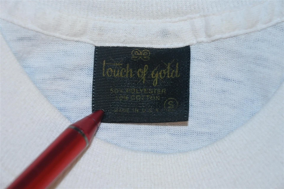 Camiseta vintage años 80 THOMPSON TWINS NEW WAVE BAND BLANCA SIN MANGAS EXTRA PEQUEÑA XS Foto 4 de 4