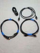 Lot of 4 4K HDMI Cables High Speed HD TV Video Audio Cords Black Universal