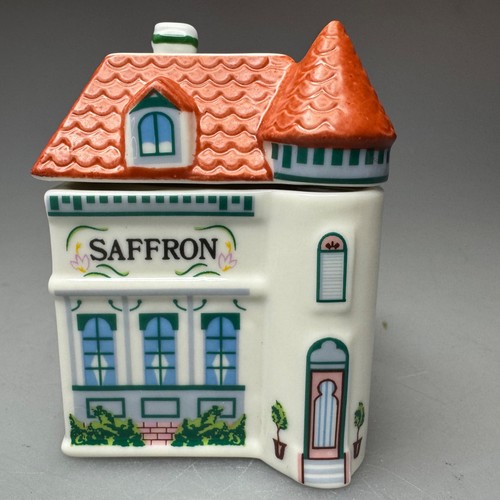 Lenox Spice Village Saffron House Spice Jar White Ceramic 2nd Edition
