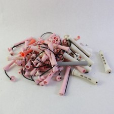 Lot of 50 Vintage Assorted Plastic Perm Rods Salon Hair Curlers