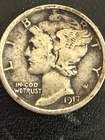 1917 D Mercury Dime VF