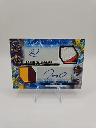 2024 Topps Inception Dual RPA Caleb Williams And Jayden Daniels /10