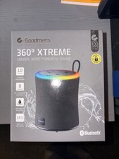 NEW GOODMANS 360° XTREME BLUETOOTH SPEAKER LOUDER MORE POWERFUL SOUND