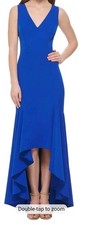 Vince Camuto Laguna Maxi Fit & Flare HighLow Hem Royal Blue Women's Size 4 NWT